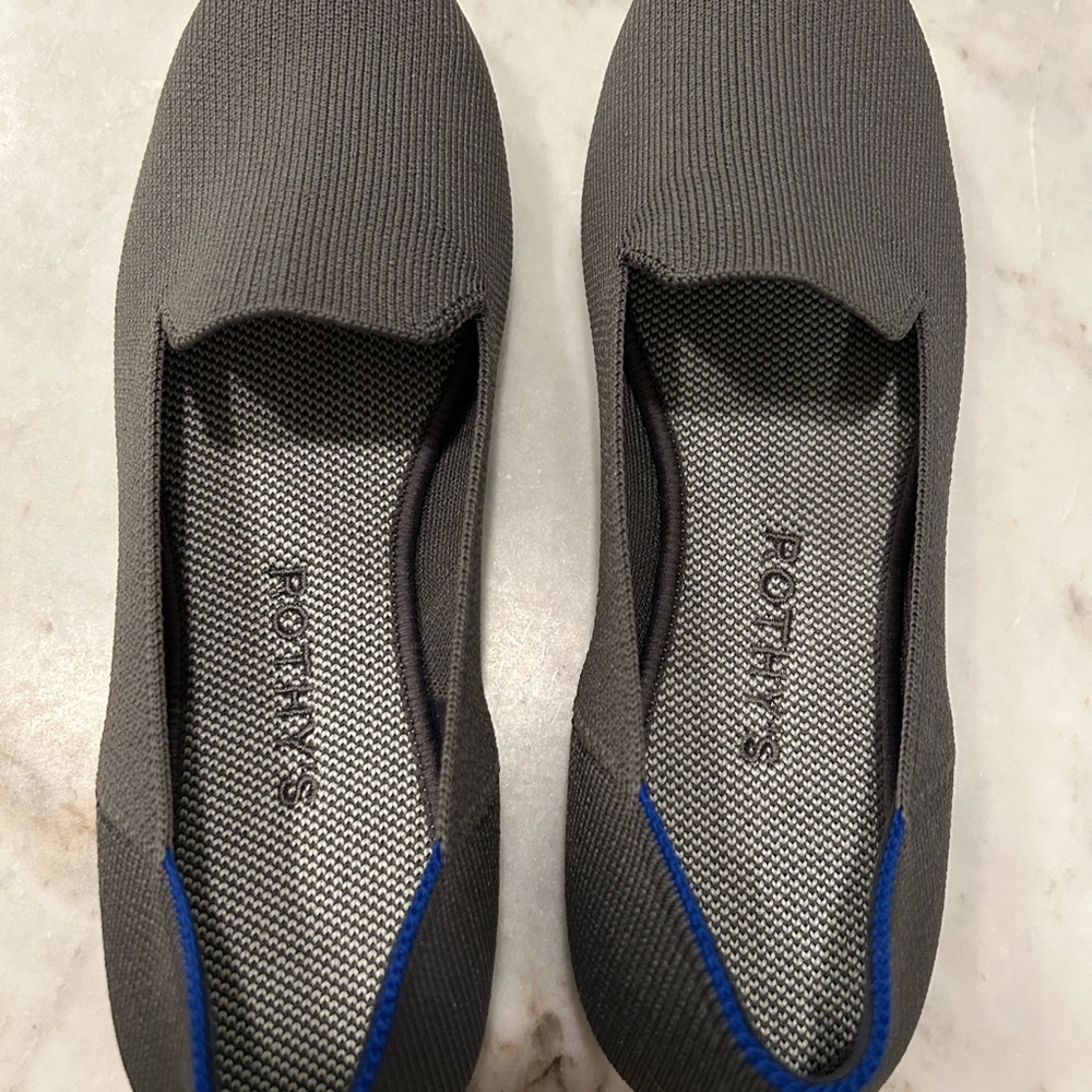 Rothy's Gray and Blue Flats